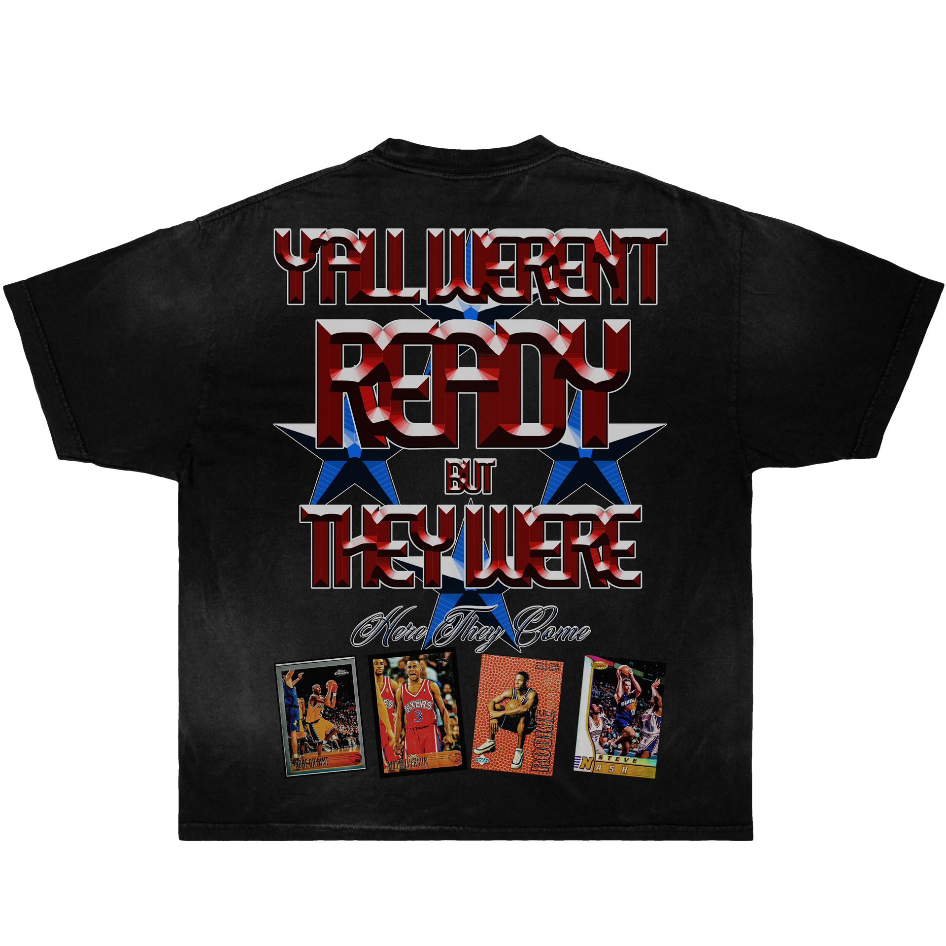 1996 Draft Stars NBA Basketball Boxy Vintage Graphic Tee Streetwear Y2K