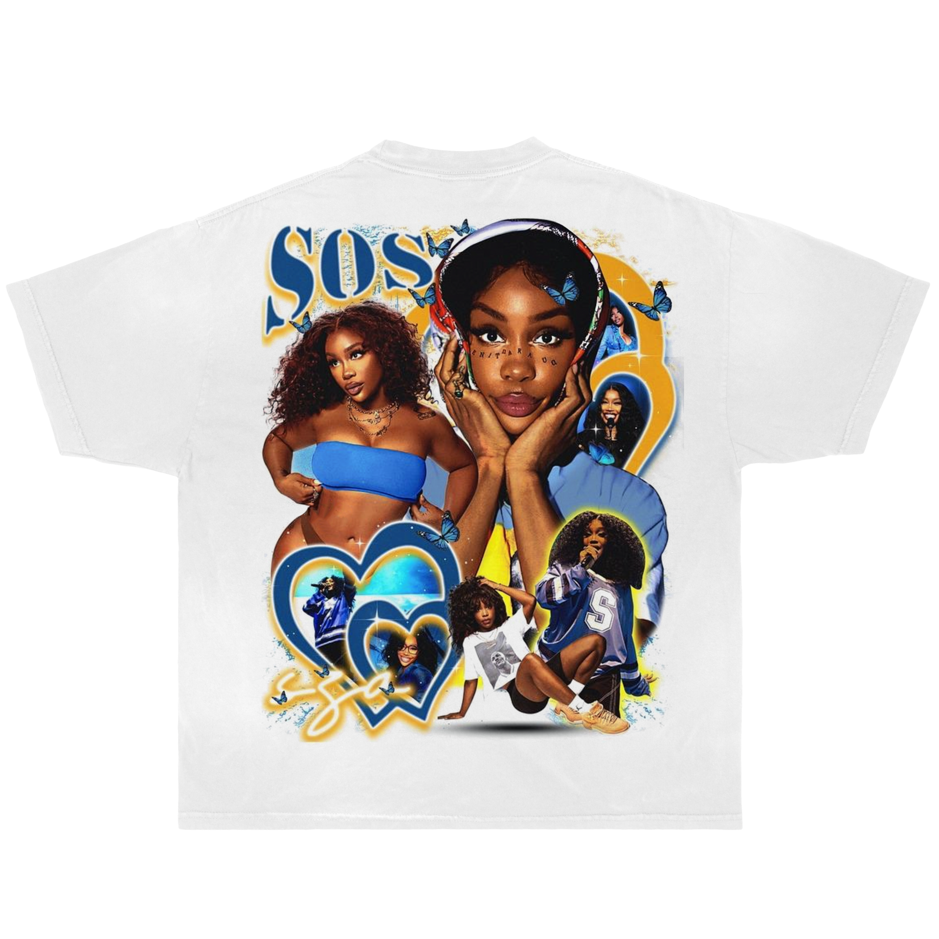 SZA Vintage Boxy Graphic T-Shirt, 100% Cotton