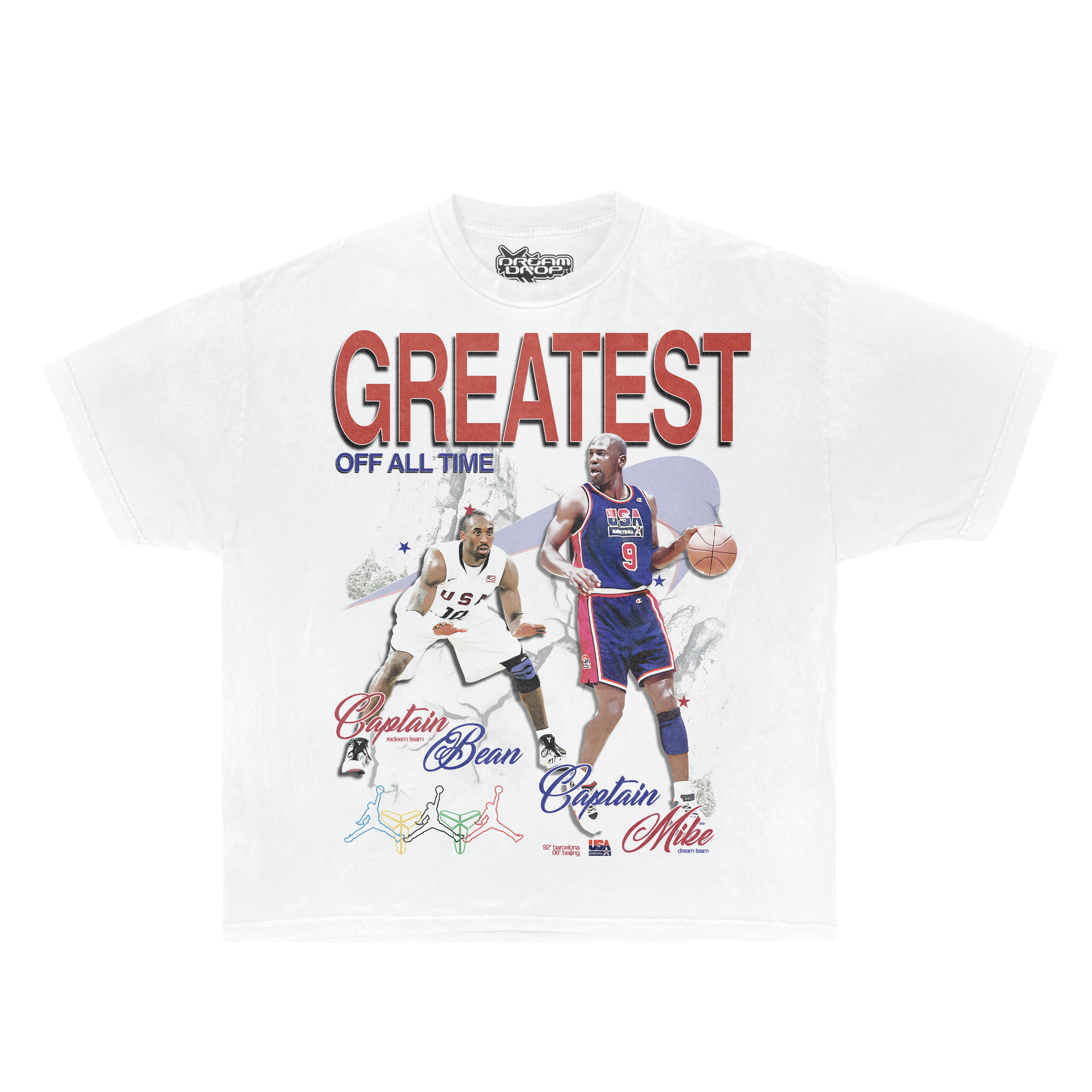 Greatest Duel Of All Time Jordan & Kobe Boxy Vintage Shirt Graphic Basketball Tees Streetwear Y2K