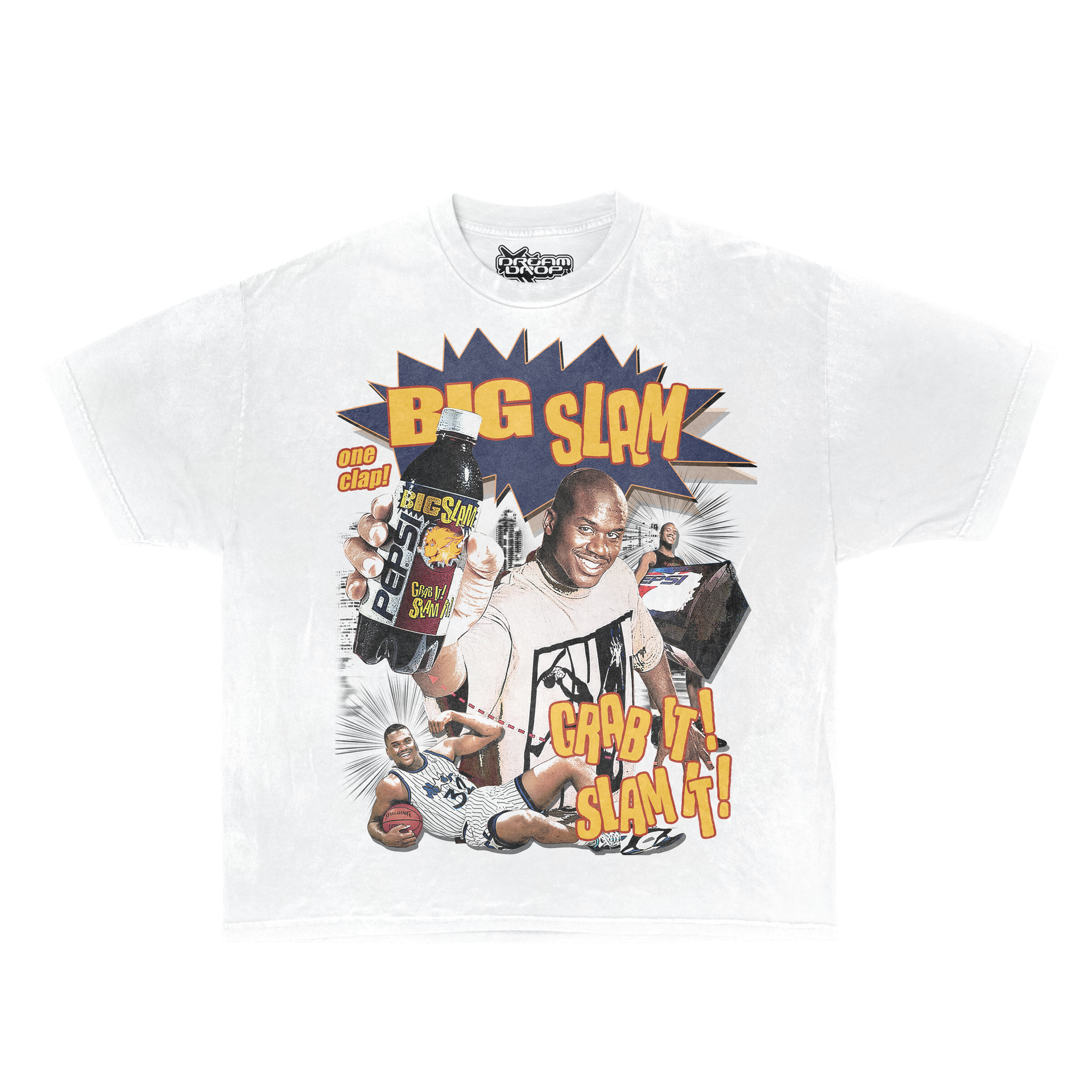 Shaq Big Slam Vintage Boxy Graphic Basketball Tee