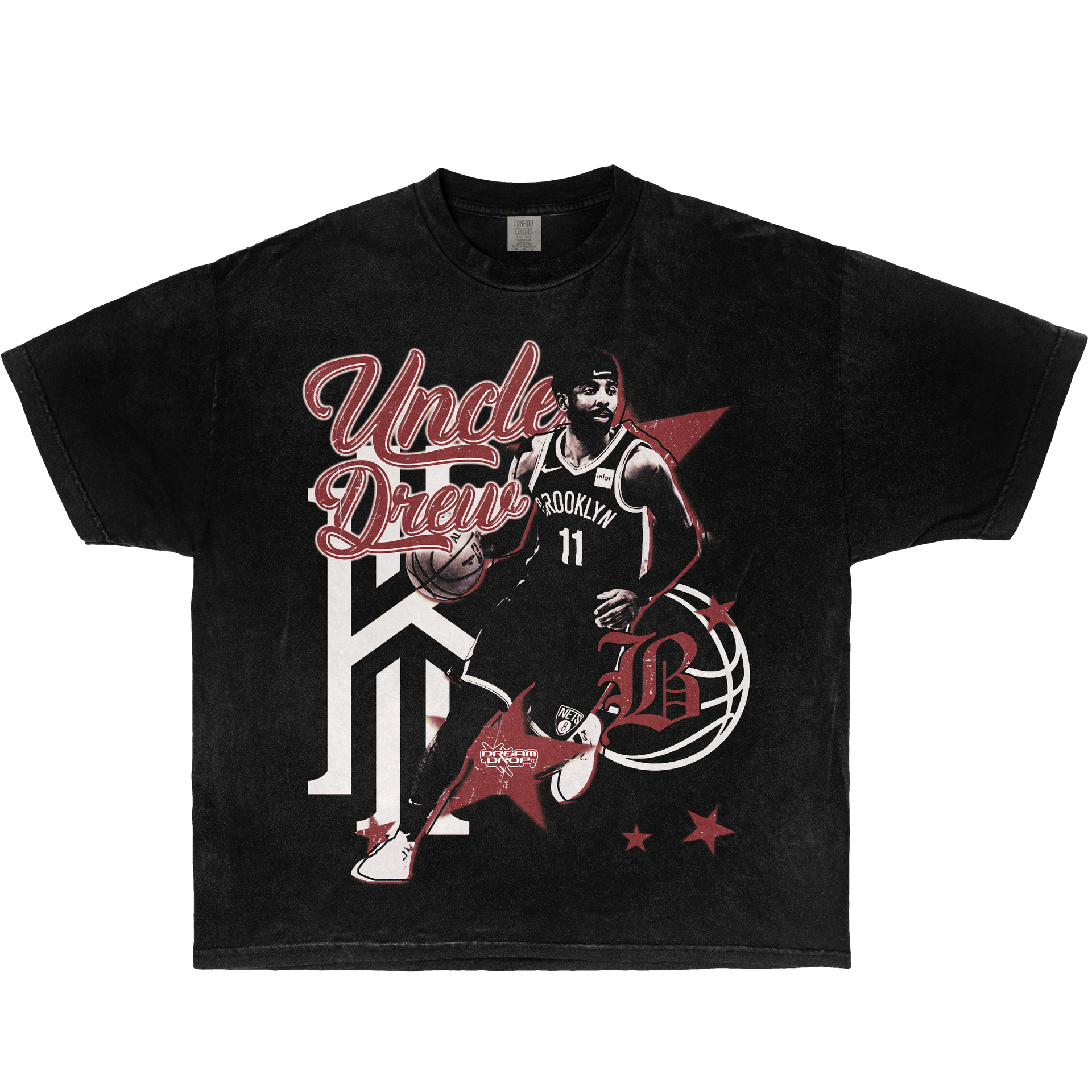 Uncle Drew Kyrie Erving Boxy Vintage Shirt Streetwear Y2K Graphic Basketball Tees