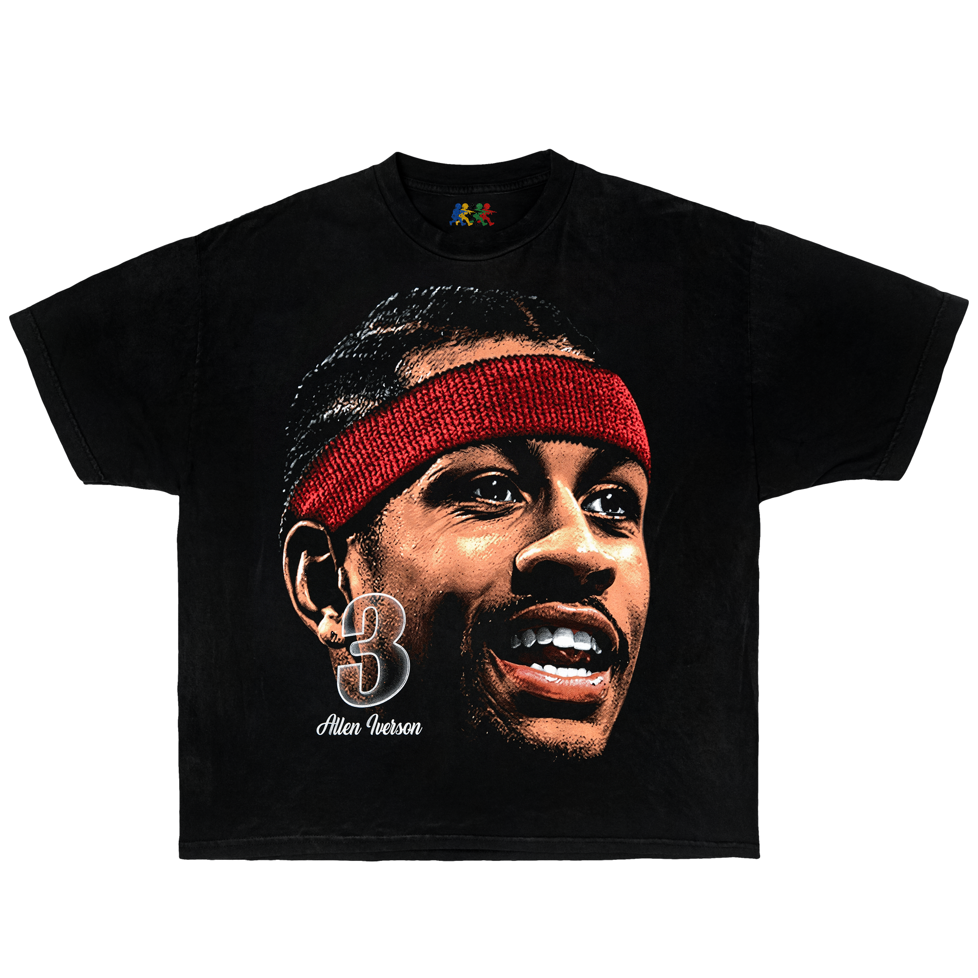 Allen Iverson Vintage Graphic T-Shirt Black Oversized