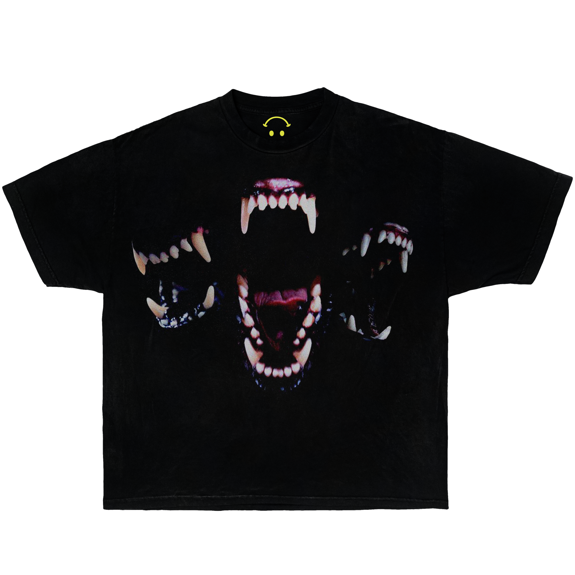 Trio Hound Bite Boxy Vintage Graphic T-Shirt