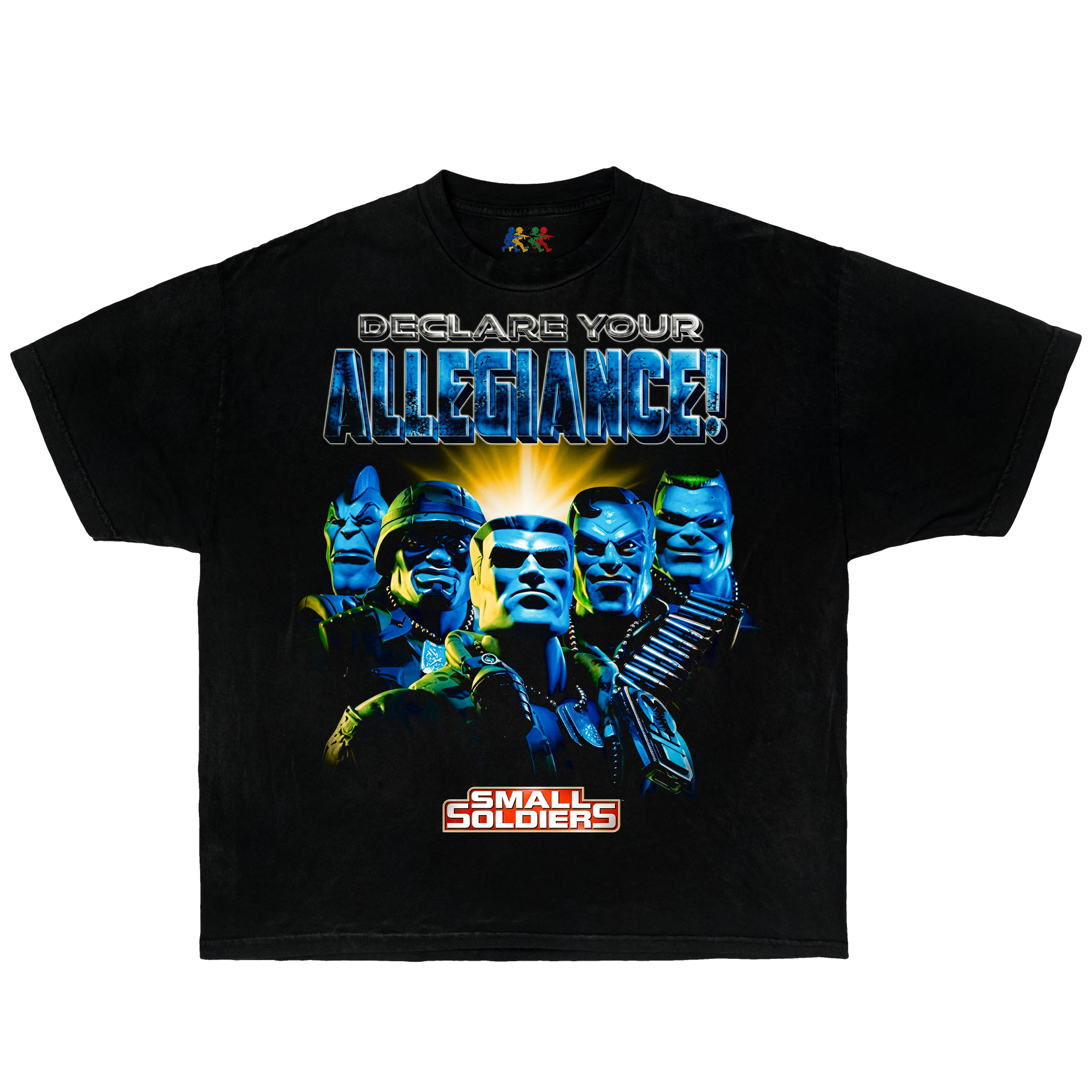 Small Soldiers Vintage Movie Graphic T-Shirt Black – 90s Cult Film Bootleg Boxy Oversized Y2K Tee