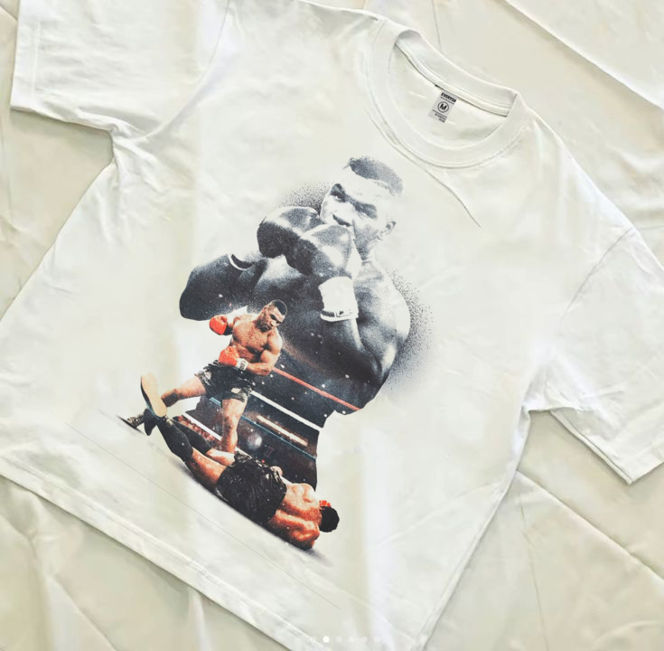 Mike Tyson Dream Knockout Boxy Shirt Vintage Graphic Tees Streetwear Y2K
