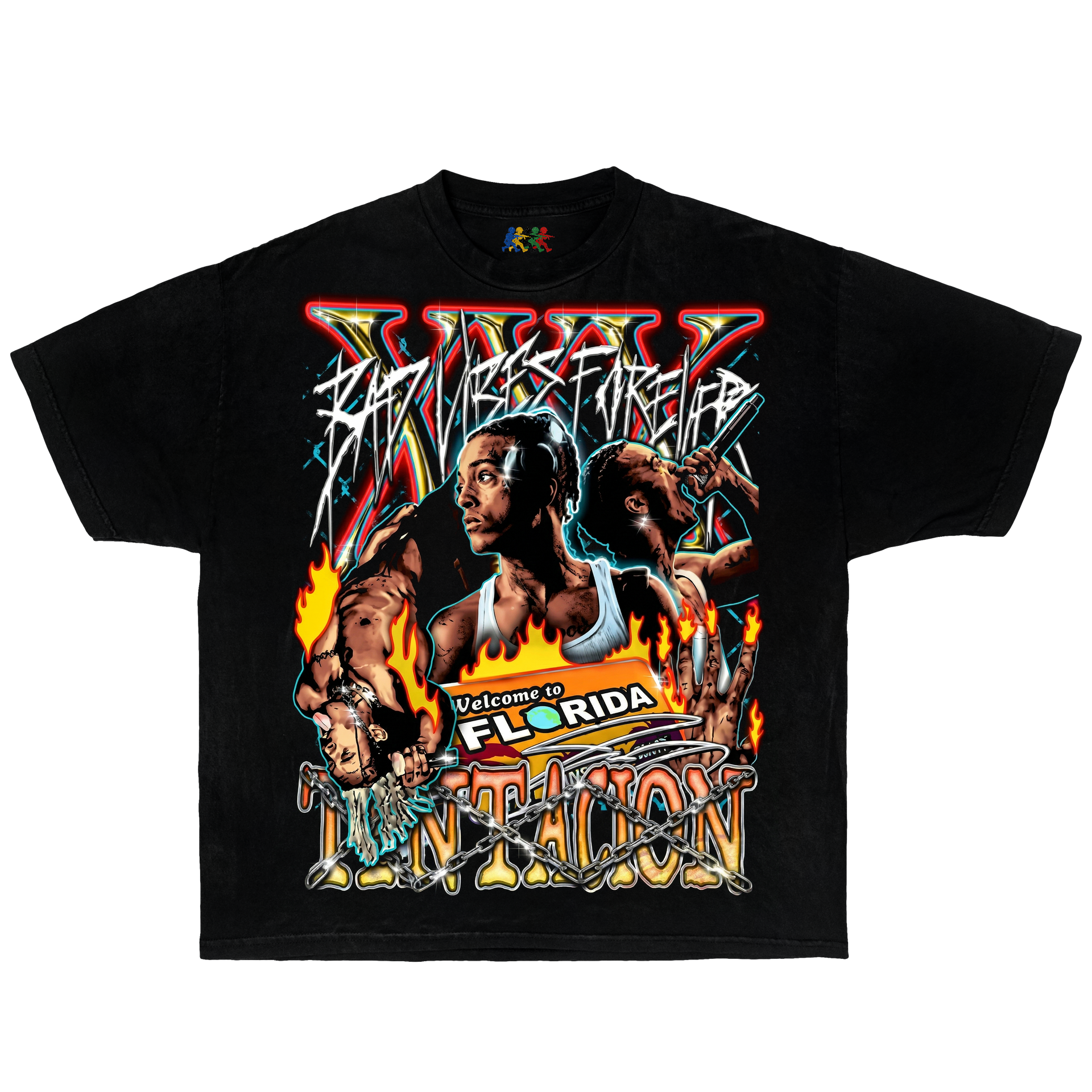 XXXTentacion Vintage Rap Graphic T-Shirt Black – Double Sided Revenge Bootleg Boxy Oversized Y2K Tee