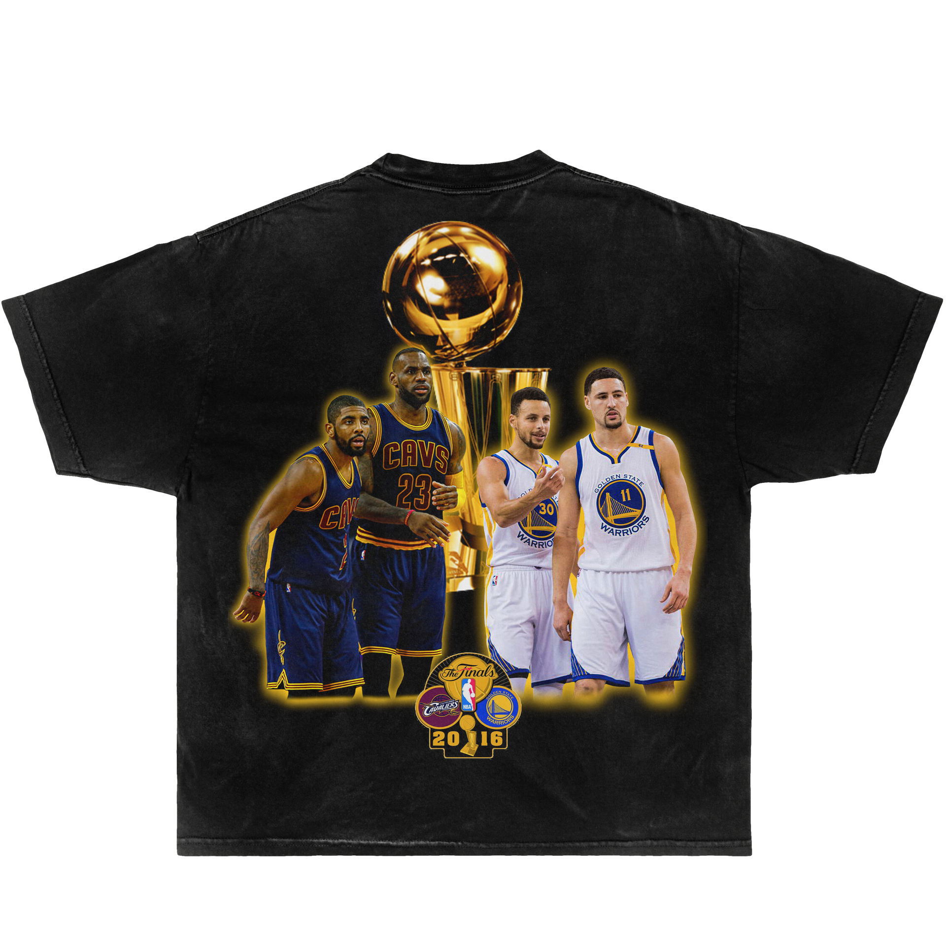 NBA 2016 Finals Cavaliers Vs Golden State Championship Boxy Vintage Graphic Basketball Tee Streetwear Y2K