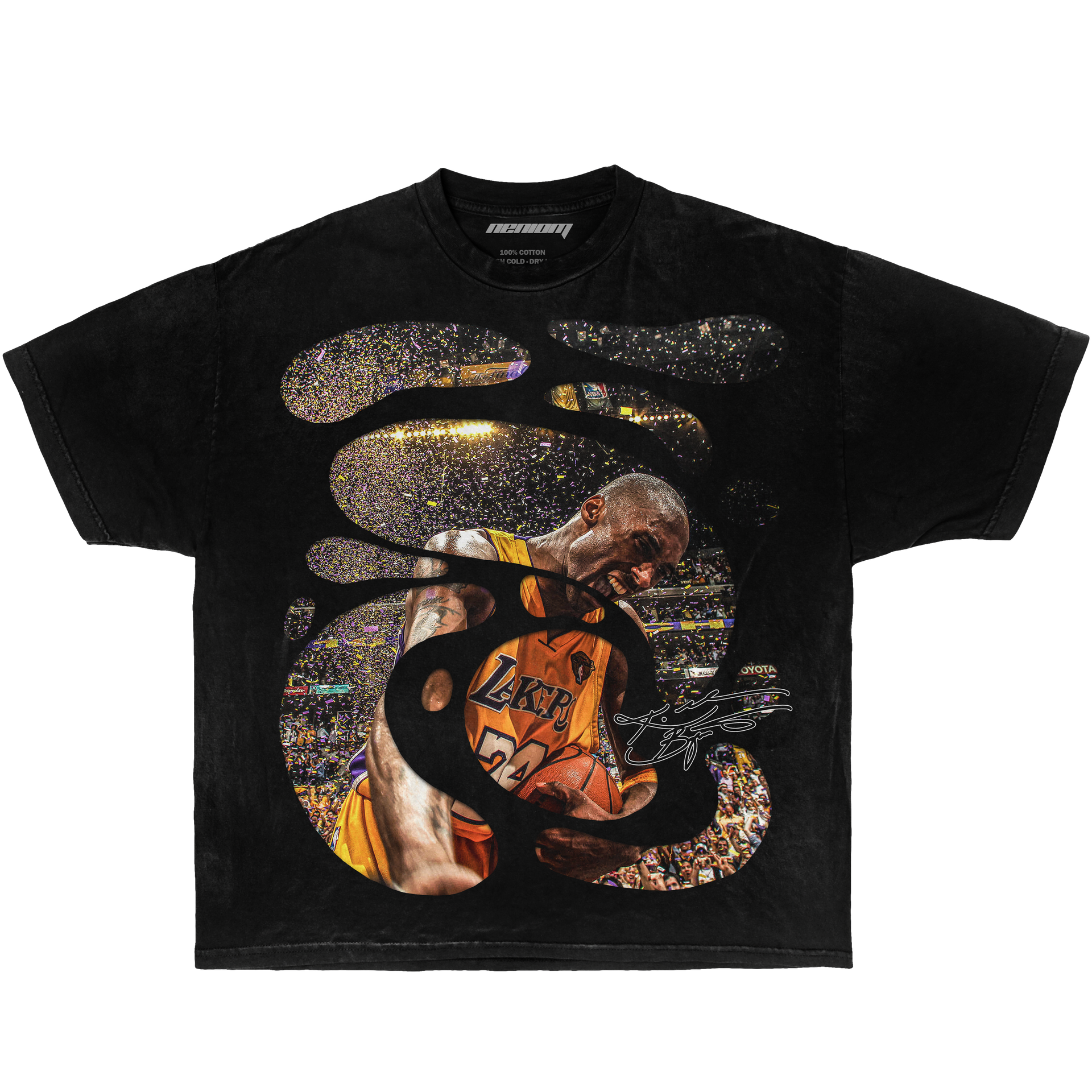 Kobe Bryant Vision Championship Boxy Vintage Graphic Basketball Tee Streetwear Y2K